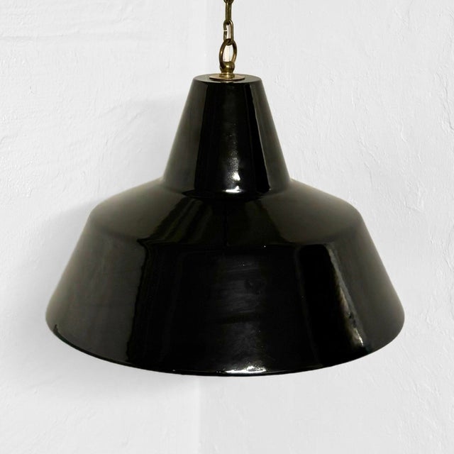 Modern Vintage Industrial Pendant Lamp from Louis Poulsen, Denmark, 1940s For Sale - Image 3 of 9