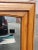 Mid-Century Modern Vintage Golden Solid Oak Frame Wall Mirror For Sale - Image 3 of 4