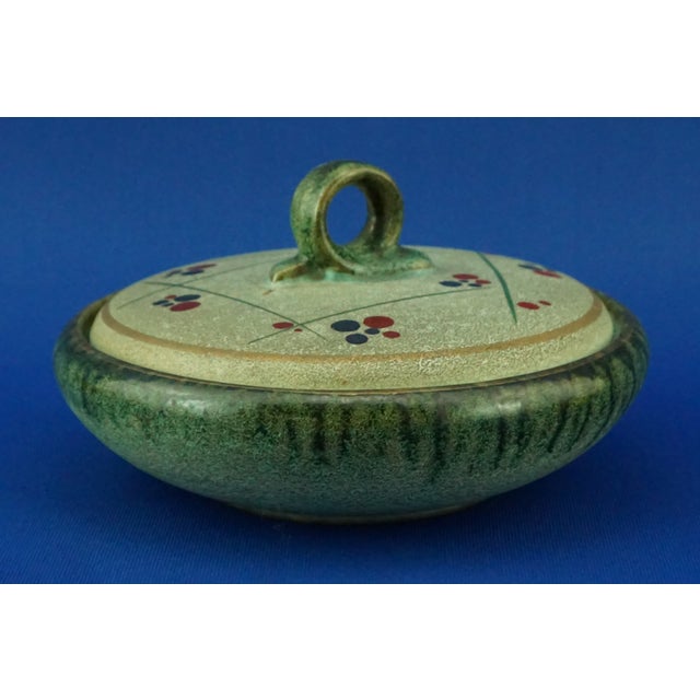 1950s 20th Century Futurist Glazed Ceramic Box by the Carstens Tönnieshof Factory, Germany, 1950s For Sale - Image 5 of 18