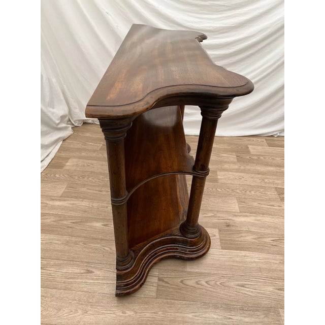 Heritage 1970s Vintage Heritage Grand Tour Sofa Table Console Hall Table Shelves For Sale - Image 4 of 10