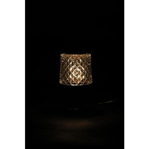 Glass Glass Table Lamp from Kamenicky Senov, Former Czechoslovakia, 1970s For Sale - Image 7 of 12