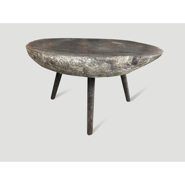 Contemporary Andrianna Shamaris River Stone Side Table For Sale - Image 3 of 5