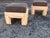 1960s 1960s Signed Phyllis Morris Wood Upholstered Stools - a Pair For Sale - Image 5 of 13