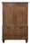 19th Century English Figured Walnut Linen Press ~ Wardrobe For Sale