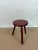 Brutalist Dutch Wood Stool, 1960s For Sale - Image 3 of 6