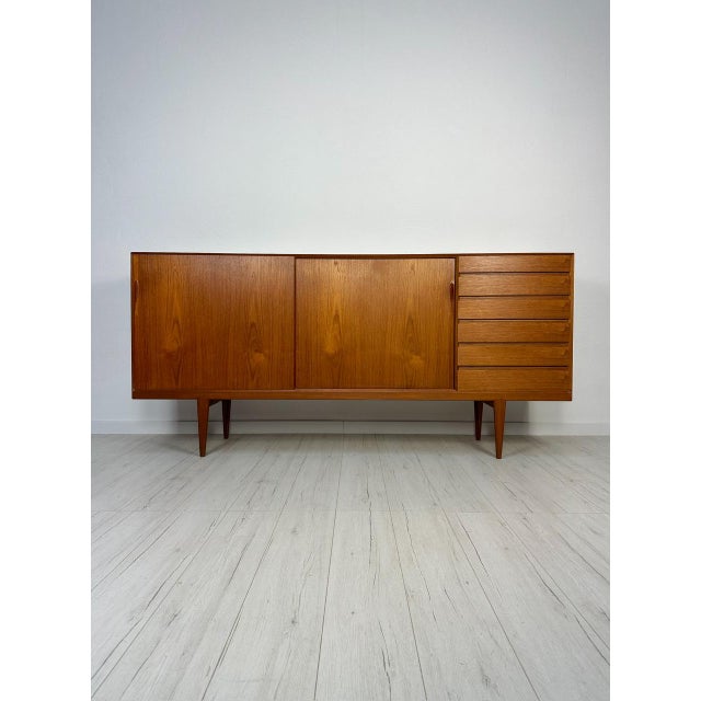 Vintage Danish Teak Sideboard by Henry Rosengren Hansen for Brande Møbelfabrik, 1960s For Sale - Image 18 of 18