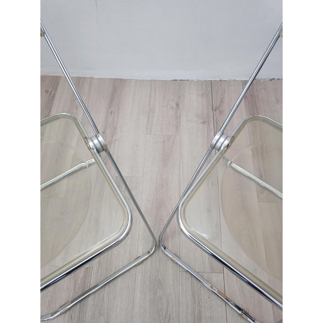Metal Plia Chairs by Giancarlo Piretti for Anonima Castelli, 1967, Set of 2 For Sale - Image 7 of 16