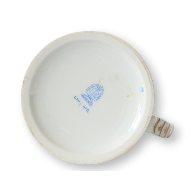 Herend Hand-Painted Herend Porcelain Large Mug For Sale - Image 4 of 4