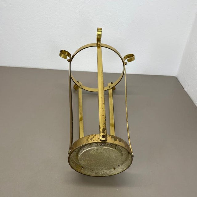 Hollywood Regency Brass Umbrella Stand, Italy, 1970s For Sale - Image 16 of 18
