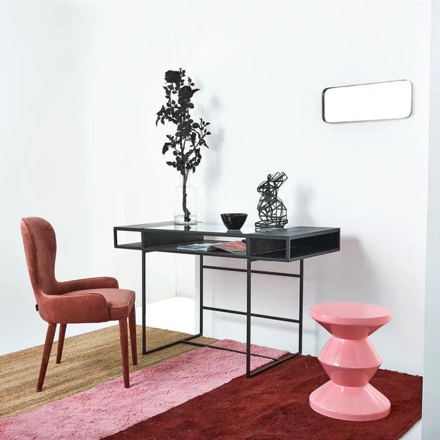 Graphite Secretary Desk from Pops Pots Studio For Sale - Image 4 of 5