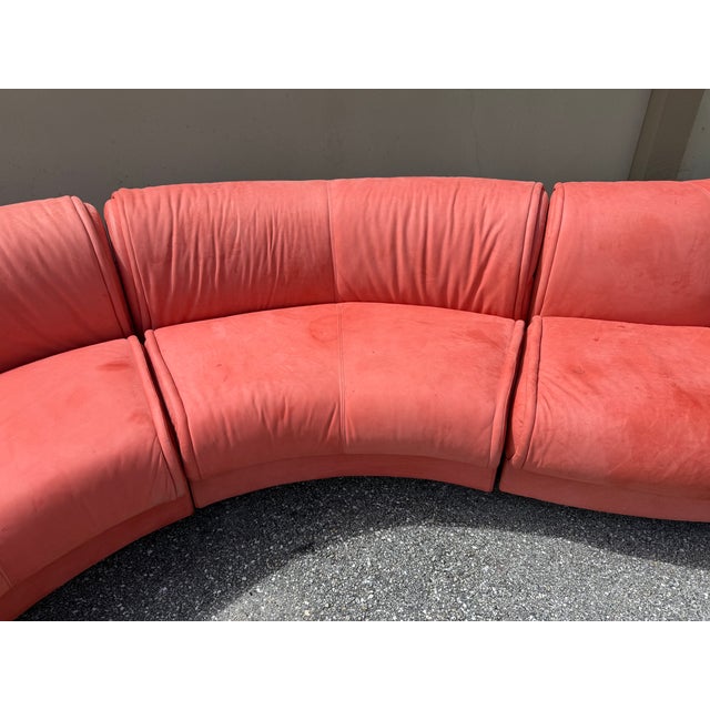 1950s Sulptural Mid-Century Modern Curved Sectional Sofa in the Manor of v. Kagan For Sale - Image 14 of 17