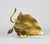 Brass Vintage Solid Brass Leaf Candlestick Holder For Sale - Image 8 of 8