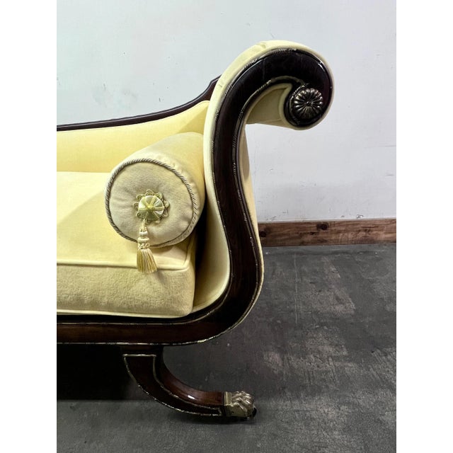 Metal 19th Century English Regency Recamier For Sale - Image 7 of 10