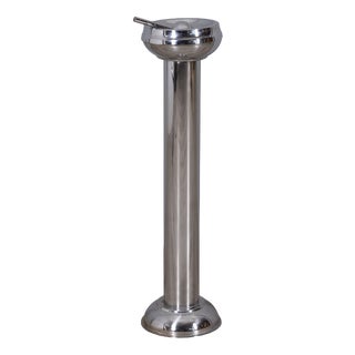 Vintage Floor Ashtray in Chrome Metal, Italy, 1970s For Sale