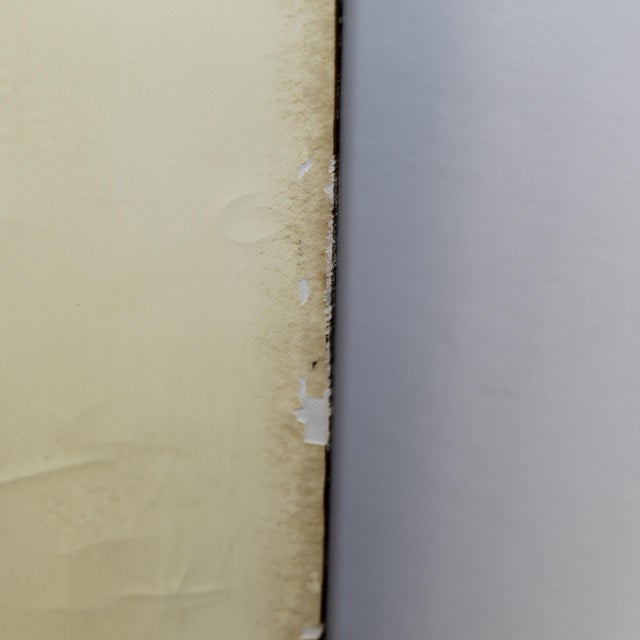 1990s Extra Large Geometric Painted Canvas Wall Art For Sale In Fayetteville, AR - Image 6 of 8