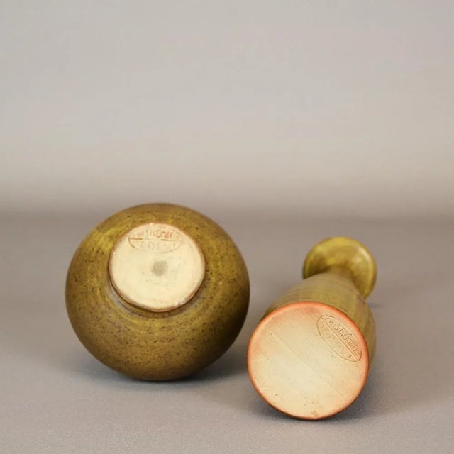 Ceramic Vases by Eva Strömberg for Upsala Ekeby, Set of 2 For Sale - Image 9 of 11