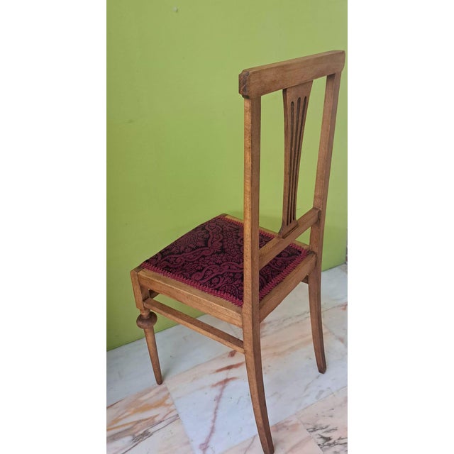 Modern Vintage Art Nouveau Chair in Wood, 1920s For Sale - Image 3 of 11