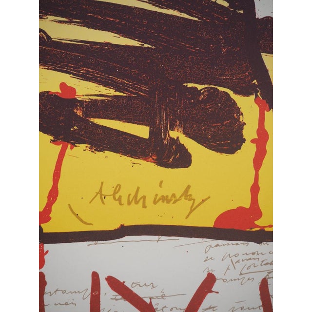 Pierre Alechinsky, Highland Park, Lithograph For Sale - Image 4 of 12