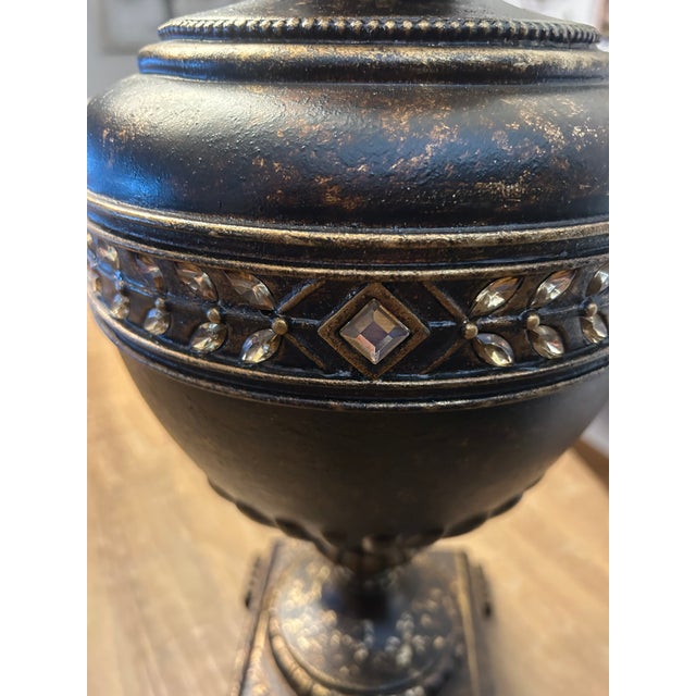 Pristine, Original Fine Art Lamps “Castile” Collection Authentic 33” Table Lamps - a Pair For Sale - Image 11 of 13