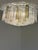 Mid-Century Modern Contemporary Clear, Pink and Fumè “Squares” Murano Glass Flush Mount For Sale - Image 3 of 5