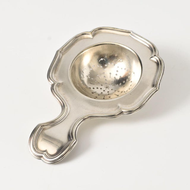Antique Silver-Plated Tea Strainer from Christofle, 1890s For Sale - Image 3 of 9
