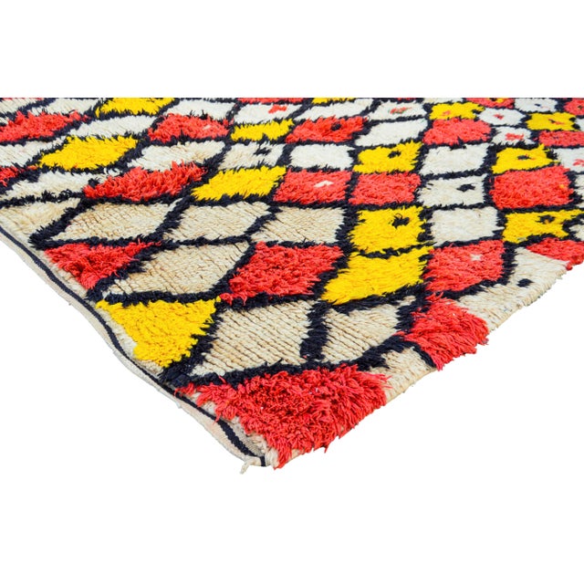 Mid 20th Century Vintage Moroccan Rug - 6'4'' X 10' For Sale In New York - Image 6 of 13