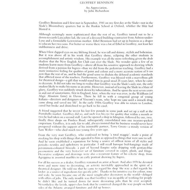 The Property of the Late Geoffrey Bennison 1985 Christie's London For Sale - Image 10 of 12