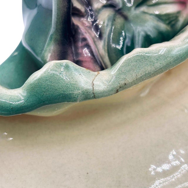 1956 Ceramic Flamingo Tropical Pond Indoor Planter by Lane & Company California For Sale - Image 11 of 12