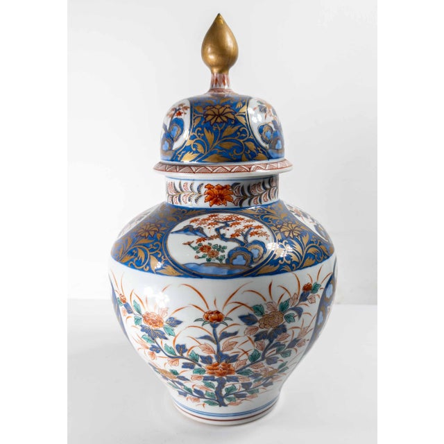 19th Century 19th Century Japanese Imari Polychrome Baluster Form Vase in Chinoiserie Taste For Sale - Image 5 of 18