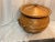 Boho Chic Vintage Pencil Reed Coiled Low Lid Basket For Sale - Image 3 of 8