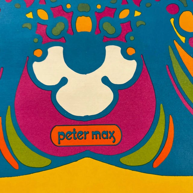 1960s Peter Max “Flapper #5” Lithograph Poster Original For Sale - Image 5 of 12