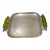 Cast Aluminum Oceana Tray or Platter Hand Crafted Lucite Bead Handles For Sale