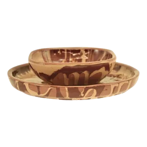 Calico Clay 7” Tray & Bowl