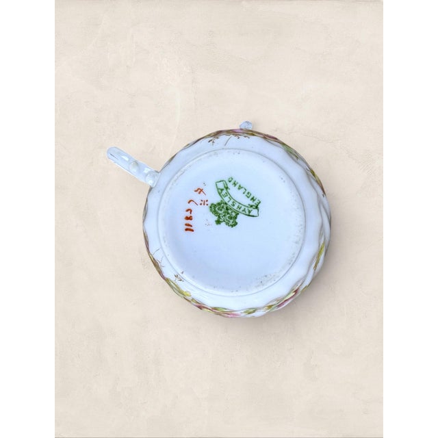 Vintage English Teacup, Saucer and Side Plate, Aynsley For Sale - Image 9 of 12