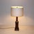 Mid-20th Century Classical Wood and Bronze Table Lamp, Italy For Sale In New York - Image 6 of 8