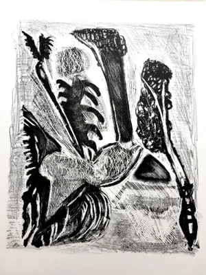 Jean-Michel Atlan - Kafka - Original Lithograph 1946