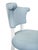 Wood Matthew Izzo Home Eloise Light Blue Performance Linen and Matte White Lacquer Round Back Dining Chair For Sale - Image 7 of 9