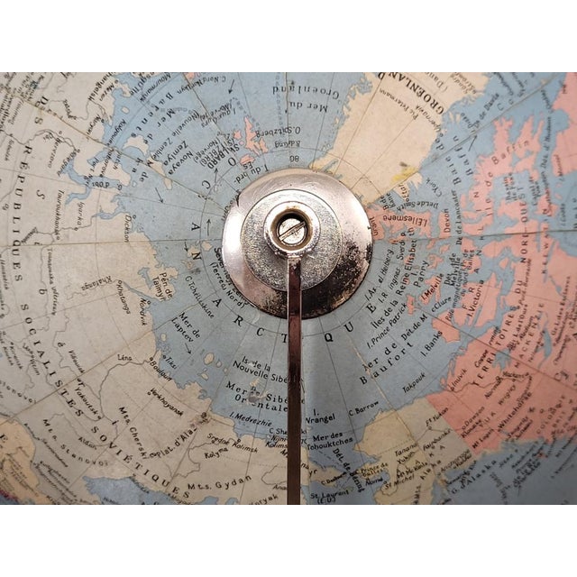 Cardboard Globo with Interior Light from Globes Taride, France, 1960s For Sale - Image 16 of 18