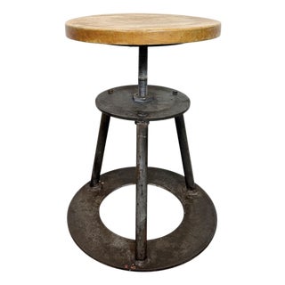 Industrial Workshop Swivel Stool, 1960s For Sale
