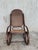 Midcentury Rattan Rocking Chair in the Thonet Style For Sale - Image 9 of 10