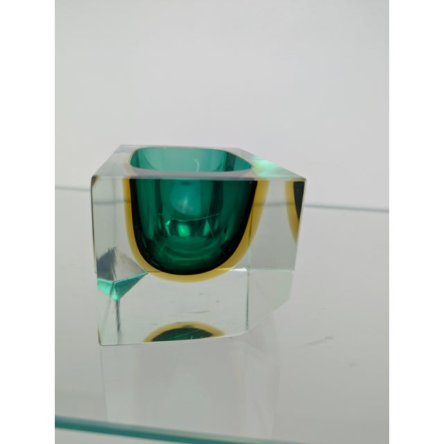 1960s Sommerso Murano Ashtray by Flavio Poli and Alessandro Mandruzzato for Seguso Vetri d'Arte, Italy, 1960s For Sale - Image 5 of 18