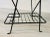 Mid-Century Modern 1960s Black Metal Wire Magazine Stand For Sale - Image 3 of 6