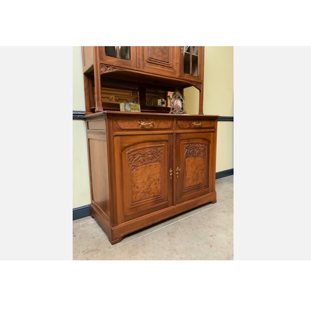 Wood Antique Art Nouveau Cupboard, 1910 For Sale - Image 7 of 12