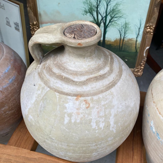 Mediterranean Late 19th Century Mediterranean Olive Jugs With Stand - 5 Piece Set For Sale - Image 3 of 8