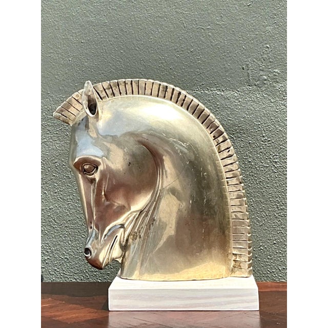 Vintage Horse Head Sculpture For Sale - Image 15 of 17