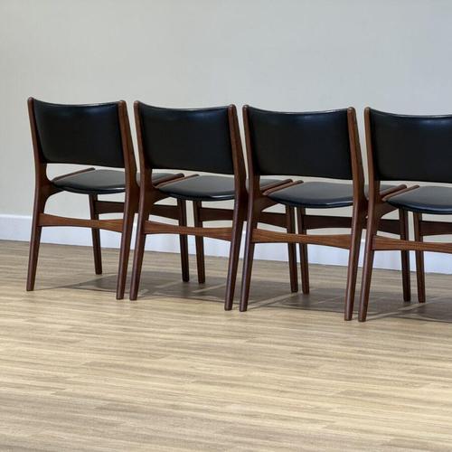 Textile Vintage Dining Chairs by Erik Buch, 1960s, Set of 6 For Sale - Image 7 of 16