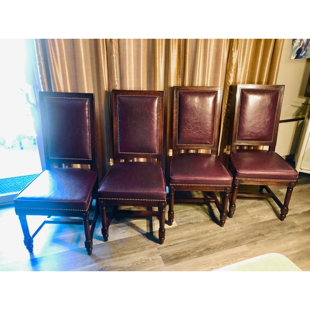 1980s Four Fabulous Chairs ~ Cherrywood ~ Handcrafted For Sale - Image 5 of 5