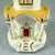 Yellow Staffordshire Thatched Roof Cottage Pastille Burner For Sale - Image 8 of 12