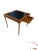 Hickory Furniture Late 20th Century Carved Walnut & Black Tooled Leather Faux Bamboo Game Table For Sale - Image 4 of 18