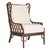 Dana Gibson Selamat Wicker Chairs in Nutmeg With Custom Upholstery, a Pair For Sale In Richmond - Image 6 of 6
